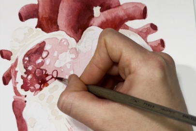 Autorské ilustrace - Pomegranate Heart